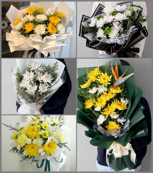 贵州黔南州平塘县者密镇平河村白事花束代送